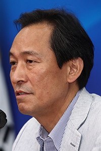 우상호 더불어민주당 새 비대위원장.   /연합뉴스