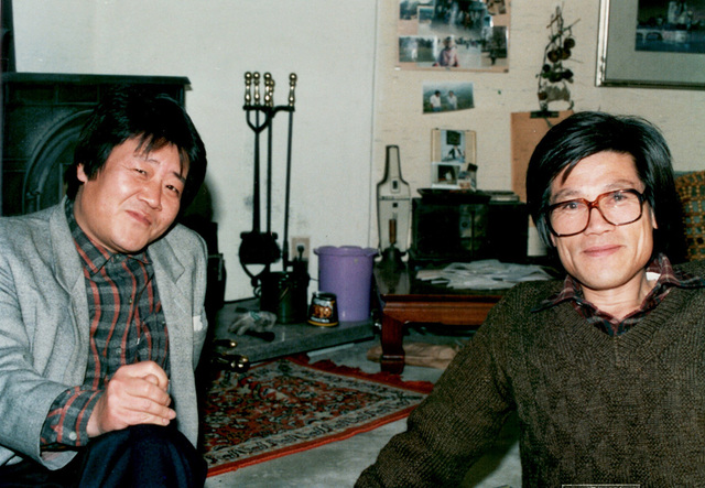 화우 최병소와 함께(1970년대 중반).