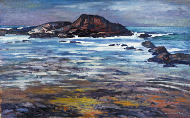 김두호作 바다소리(oil on canvas, 2002, 포항시립미술관 소장).