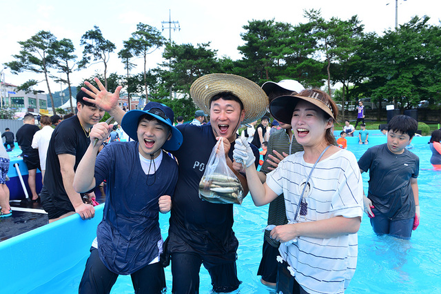2019년 제21회 봉화은어축제 현장