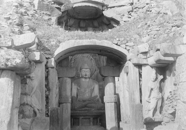 1913년 당시 석불사의 모습.