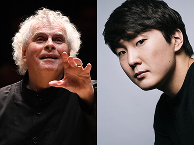 지휘자 사이먼 래틀, 피아니스트 조성진   /대구콘서트하우스 제공