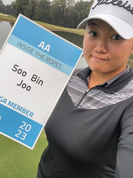 미국여자프로골프(LPGA) Q시리즈를 통과하며 내년 LPGA투어와 2부인 앱손투어 출전권을 따낸 포항 출신 골프 유망주 주수빈 선수.  /Epson tour LPGA 제공.