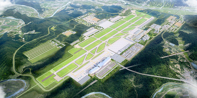대구경북 통합신공항 조감도(본 조감도는 대구광역시에서 제작한 조감도이며, 향후 설계 단계에서 변경될 수 있음).                               /대구시 제공