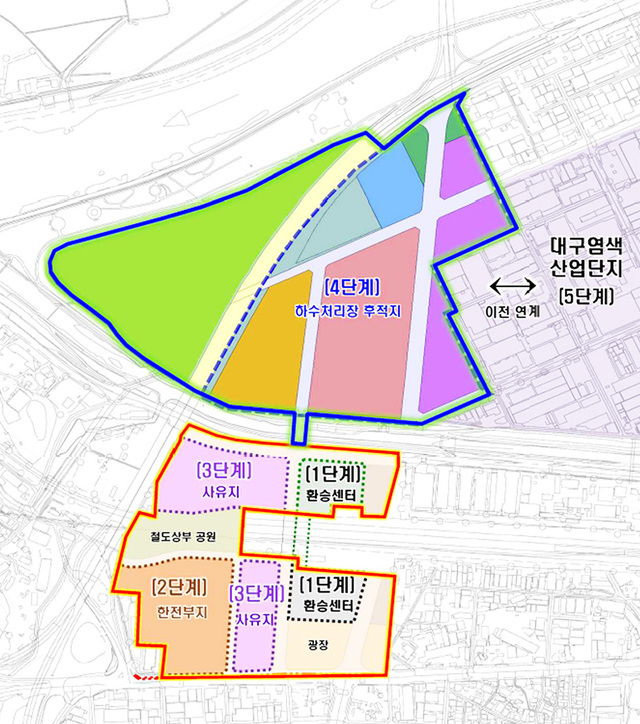 서대구 역세권 단계별 개발 조감도. /대구시 제공