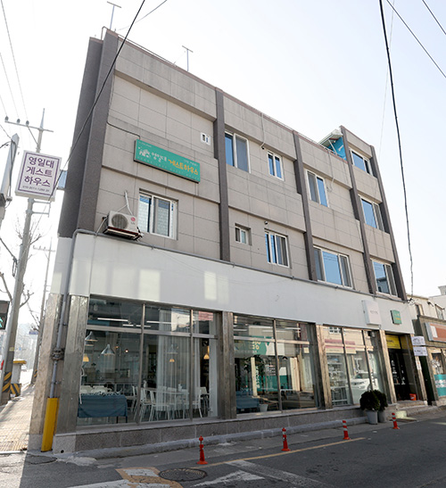 포항 북부시장 인근에 위치한 영일대 게스트하우스.