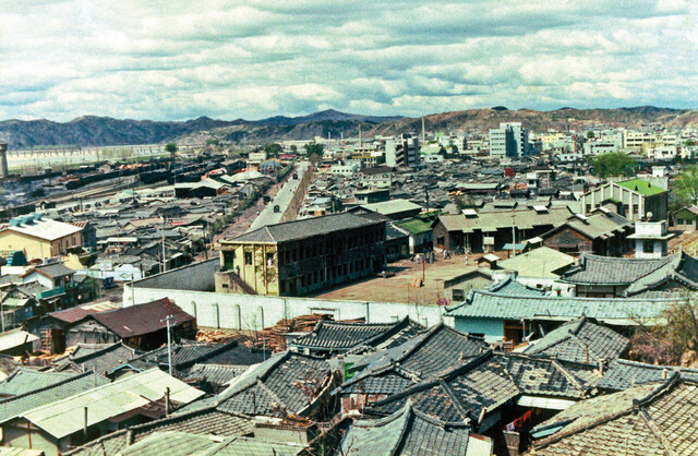 1970년대 안동시 전경,