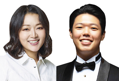 플루티스트 김아란(왼쪽)과 바리톤 최준영.