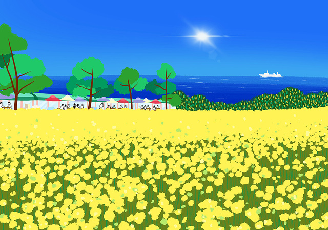 호미곶 유채밭.