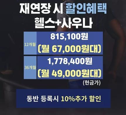 11월 3일자 해당 헬스장 폐업 지점 회원모집 안내문. /연합뉴스 독자제공