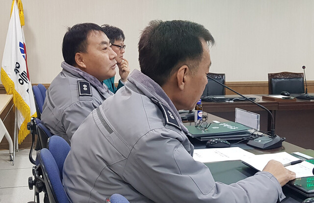 울릉군은 울릉경찰서와 함께 포획단 안전교육을 시행했다.