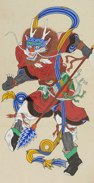 십이지신 중 용신을 형상화한 ‘십이지신도―진신’(1977년).  /국립민속박물관 제공