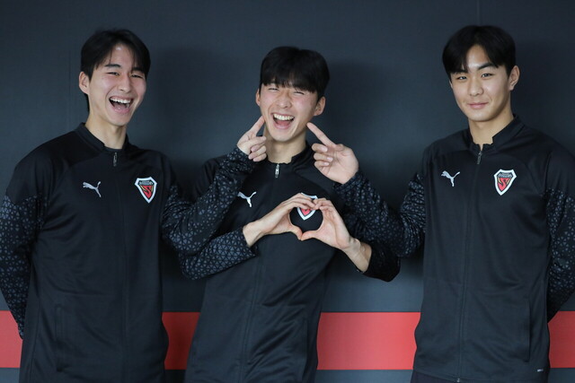 김동민, 이동협, 황서웅 선수.