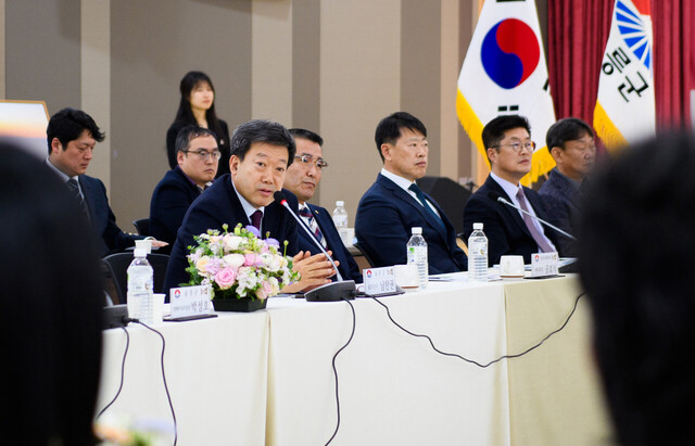 남한권 울릉군수를 비롯한 울릉군 대표단./울릉군
