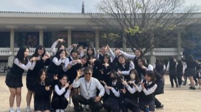 경주국립박물관을 찾은 경주선덕여고 1학년 학생들. /선덕여고제공