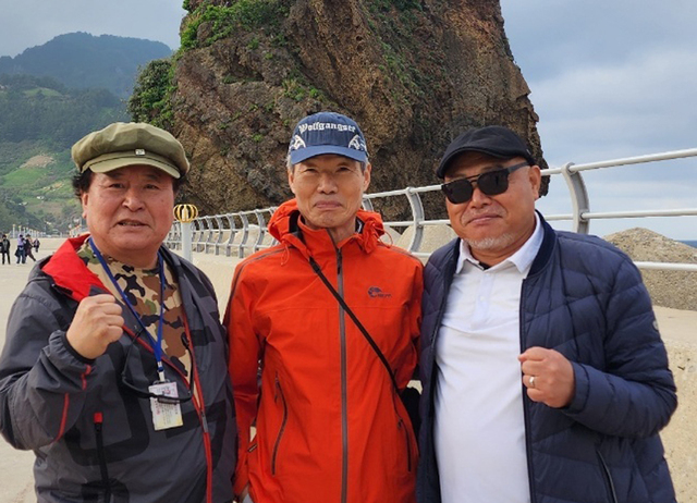 울릉도, 독도를 방문한 정광태와 김흥국./김두한 기자