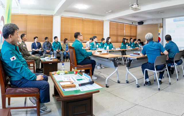 울릉읍이 2024년 통합방위지원본부를 운영했다./울릉군
