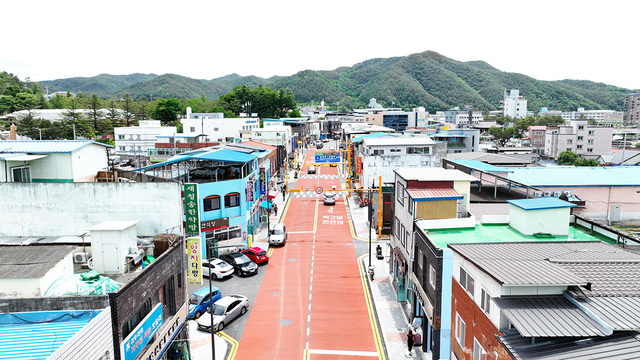 전선지중화 사업으로 깨끗하게 단장된 청송읍.