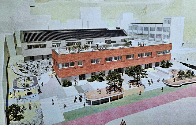 울릉초등학교 신축 조감도./시공사