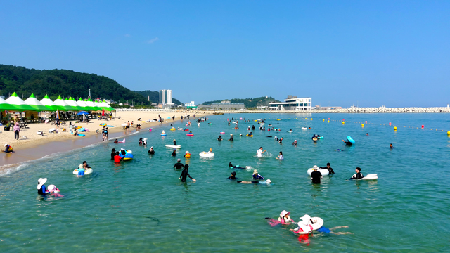 맑은 깨끗한 울진해수욕장. /울진군제공