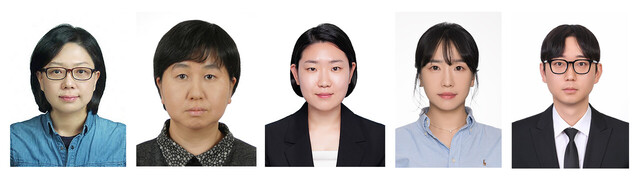 한국연구재단 박사과정생 연구장려금 지원사업에 선정된 영남대 대학원생들(왼쪽부터 조선영, 전정화, 조민희, 김태영, 김재현 학생).