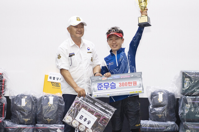 준우승을 한 김성진씨. 