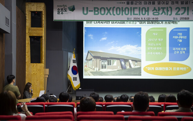 울릉 U-BOX(아이디어 상자)발표회./울릉군