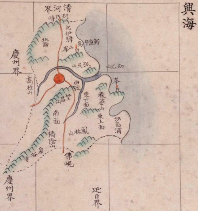 조선지도(흥해군, 1750∼1768년 제작 추정, 보물 제1587호, 규장각 소장)