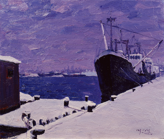 박수철 작 ‘설항’(雪港) (1992)
