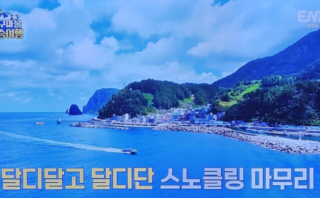 깨끗한 울릉도 바다와 해안 풍광. /ENA캡처