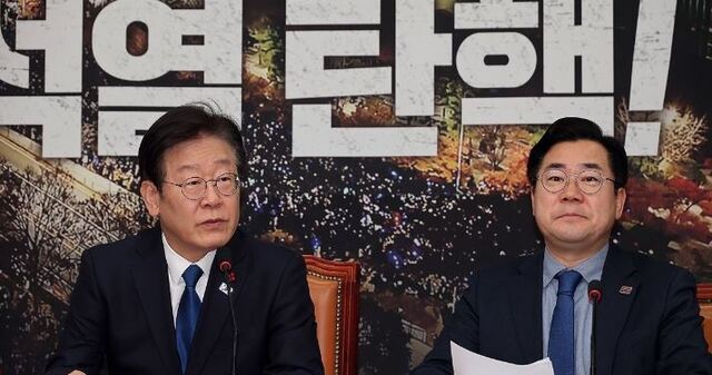 이재명 더불어민주당 대표가 12일 오전 서울 여의도 국회에서 열린 최고위원회의에 참석해 발언하고 있다. /연합뉴스