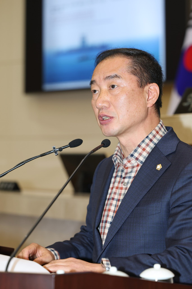 사진 : 김형철 시의원, 5분 자유발언하는 모습 /포항시의회 제공