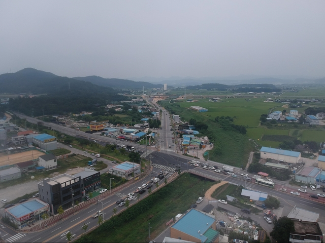 도로확장사업이 예정된 송림네거리. /구미시제공