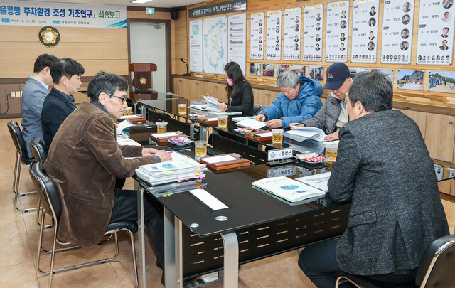 울릉도 주차문제 최종보고회 개최. /울릉군의회