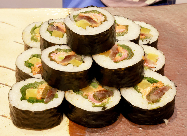 갈릭 마요네즈 과메기 김밥.
