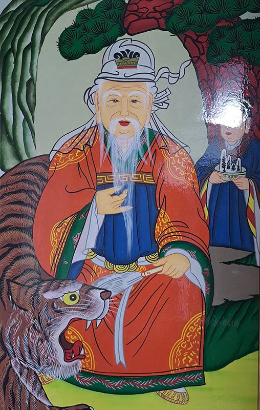 천제당의 천황 탱화.