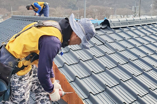 노후 슬레이트 지붕 철거