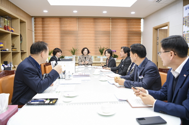 화기애애한 문경시 간부 티타임. /문경시 제공