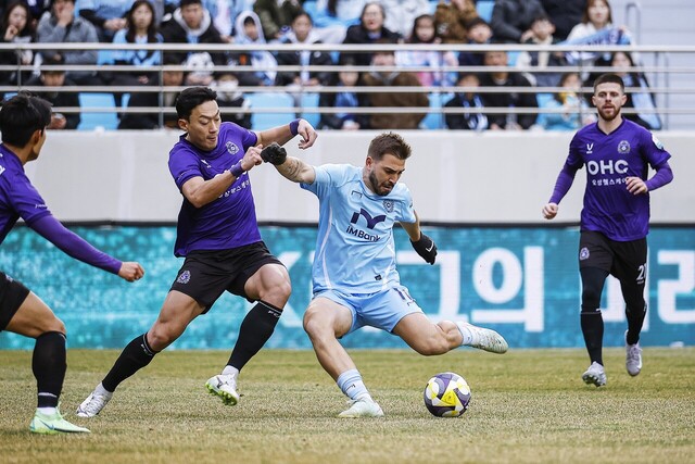 대구FC 라마스가 공격을 하고 있다./대구FC 제공