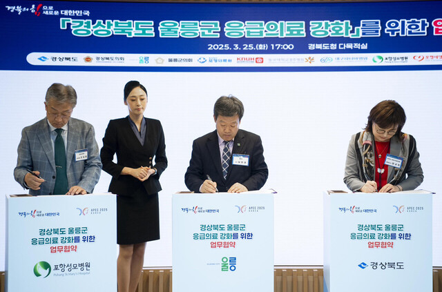 경상북도, 울릉군. 경상북도, 공공보건의료지원단과 업무협약. /울릉군