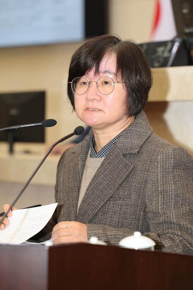 김은주 시의원 5분자유발언하는 모습 /포항시의회 제공