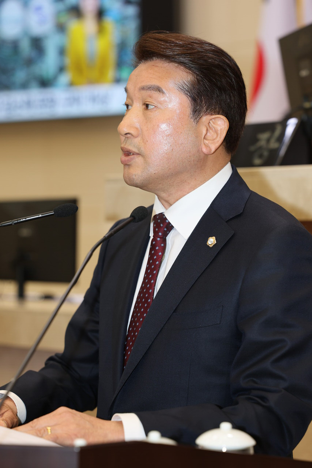 조민성 시의원 5분자유발언하는 모습 /포항시의회 제공