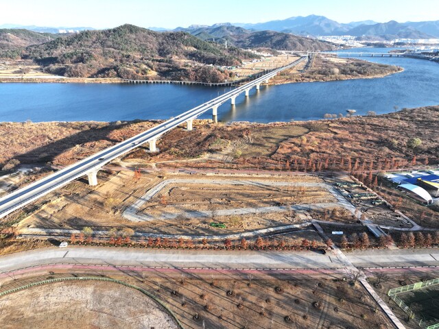 공사 중인 제2구미 캠핑장. /구미시 제공