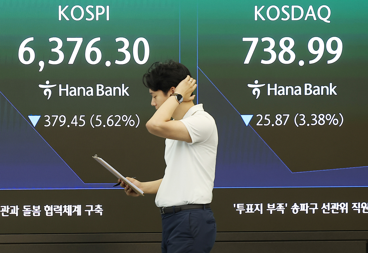 코스피 8% 폭락에 서킷브레이커 발동… 반도체 <b>쇼크</b>에 증시 ‘패닉셀’